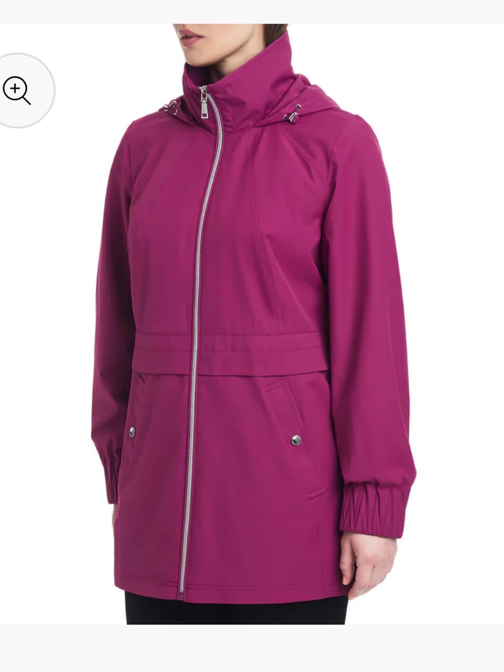 Women's Magenta Hooded Jacket
